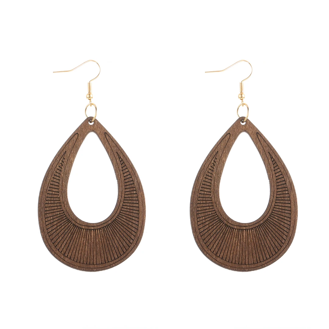 HTB1Ap.Rbkxz61VjSZFrq6xeLFXay - YULUCH Ethnic Long Hollow Wooden Sculpture Pendant Earrings For Women Vintage African Boho 8 Colors Yellow Blue Drop Earrings