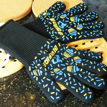 Жары и устойчивые к порезам перчатки/супер длинные предплечья защитные манжеты для выпечка сварки гриля барбекю печь перчатки