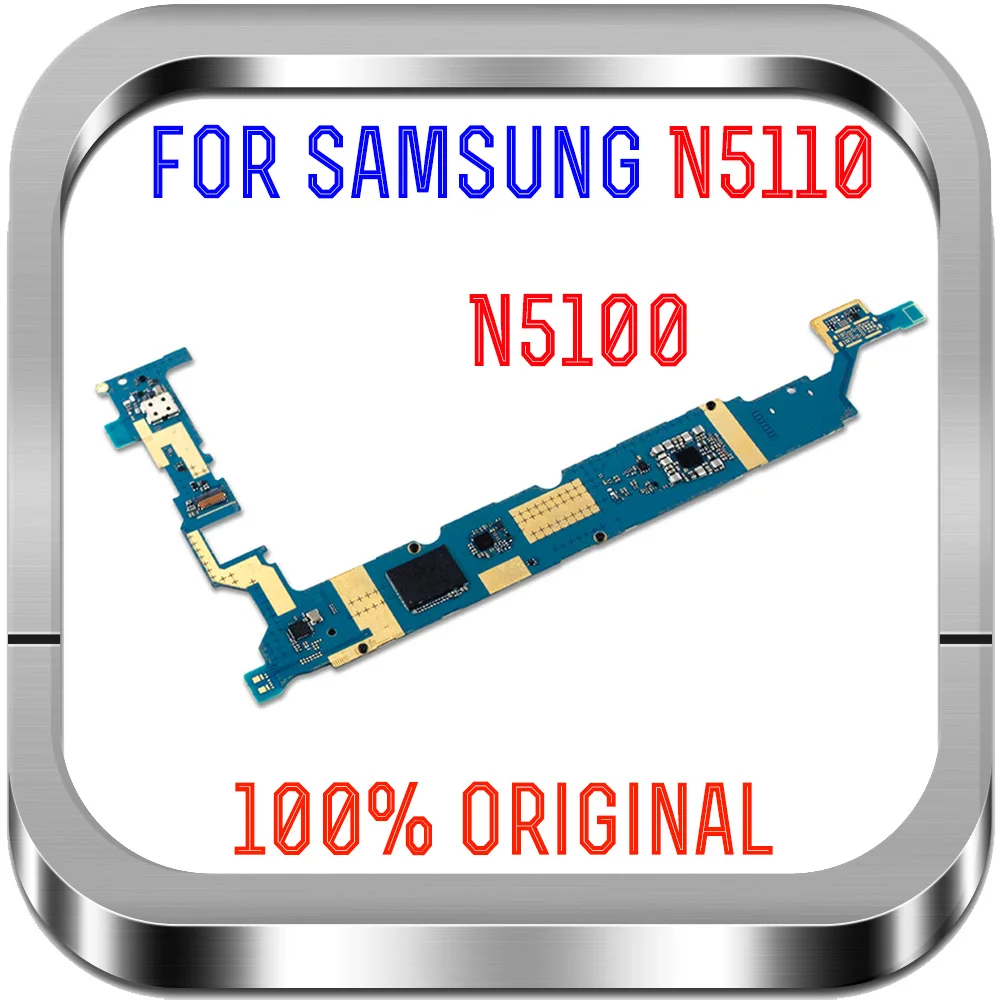 

100% Tested Motherboard 16GB Unlocked For Samsung Galaxy N5100 / N5110 Mainboard With Chips Logic Board Android System