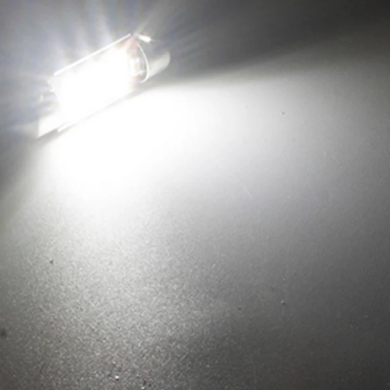 Светодиодная лампа 31 мм 36 39 41 2 шт. 12 4014 Smd светодиодов белый свет купольная