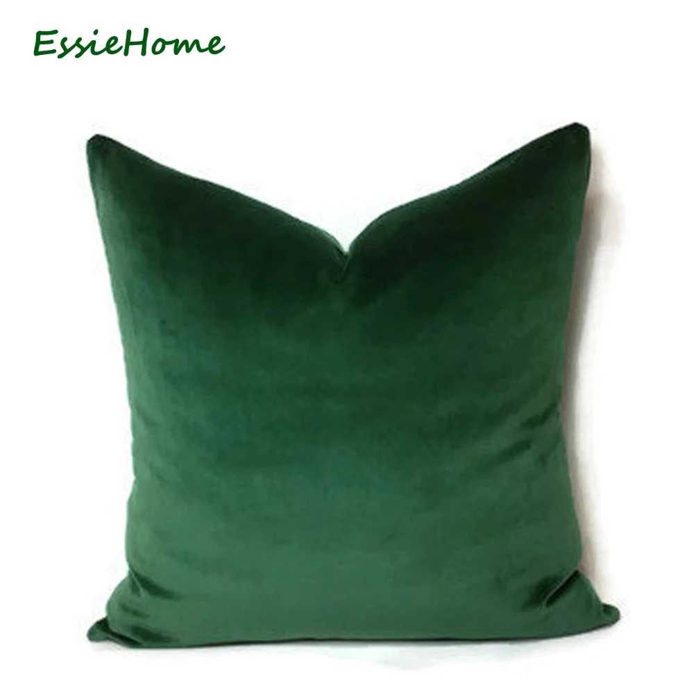 5 no. pillow cover Moss Green Velvet Forest ESSIE Green Emerald HOME Luxury 5 no. pillow cover Moss Green Velvet Forest ESSIE Green Emerald HOME Luxury