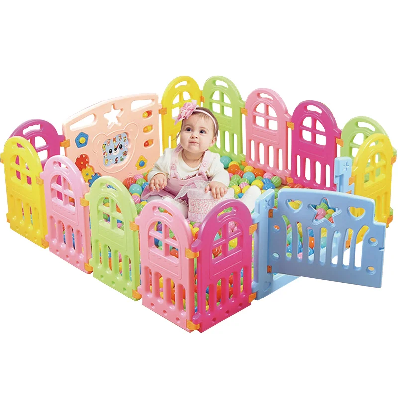 Baby Playpen Plastic Fencing For Children Indoor Game Play Yard Safety Barriers For Children Protector For Kids Pool Of Balls