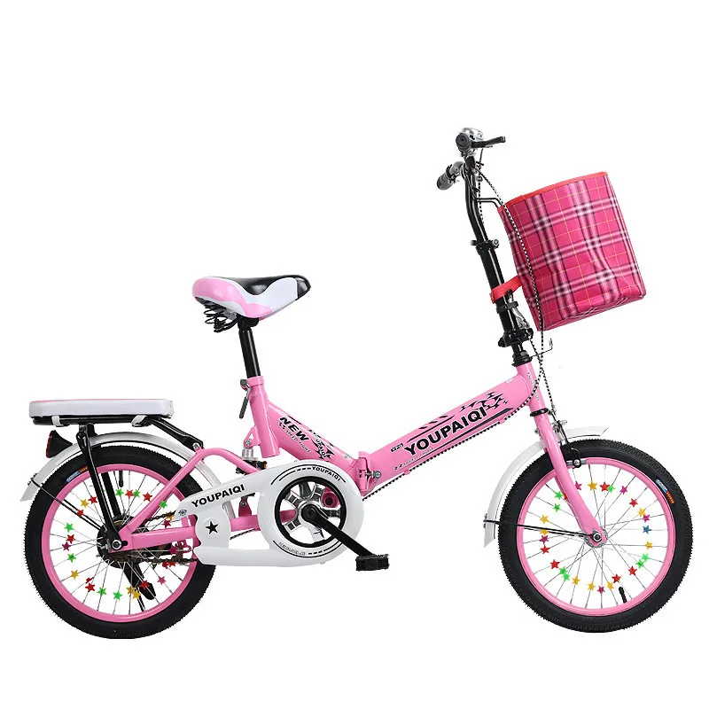 

Supply Children Fold Vehicle Bicycle Student Vehicle Outdoors Out Driving Wagon Belt Bicycle Basket Amount Large Excellent