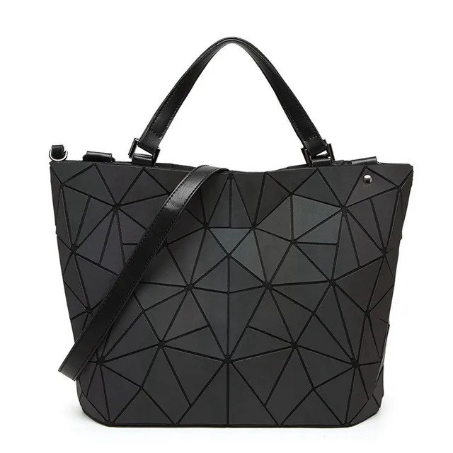 2019 An Luminous Geometric Women S Handbags Bucket Shoulder 2019 An Luminous Geometric Women S Handbags Bucket Shoulder Messenger Bags Folding Handbag Female Tote Sac