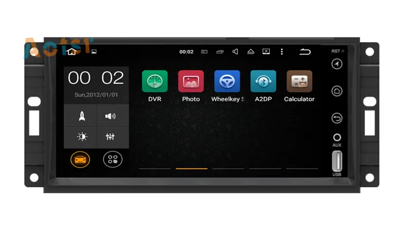Perfect Quad Core Android 7.1 GPS Navigation Multimedia Stereo Car Radio For JEEP COMMANDER WRANGLER 2007-2013  Car No CD/DVD Player 6