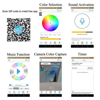 

12V-24V LED RGB WiFi Controller for Light Strip 5050/3538 RGB LED / Bulb 3 Channel Smartphone for iOS / Android APP for Control