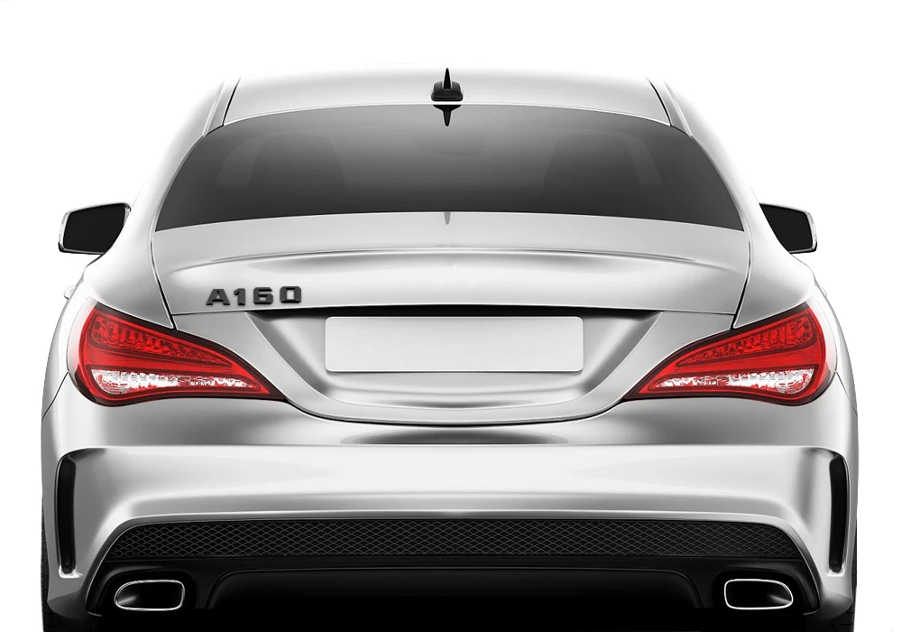 Для Mercedes Benz B180 W169 W176 W209 W124 W211 W203 W204 черный задний стикер DIY номер буквы эмблема