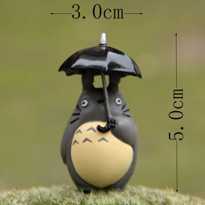 

Cute 5cm Mini Totoro Figure With Umbrella Toy 2018 New My Neighbor Totoro Action Figurens Doll Juguete Birthday Gift Party Decor