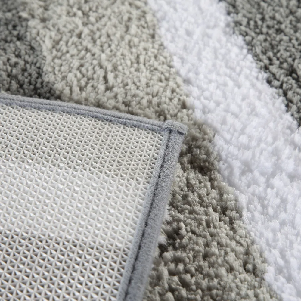 Topfinel современный коврик для ванной полосатый четырехлистный ковер коврик для двери гостиной коврик нескользящий мягкий коврик для кухни