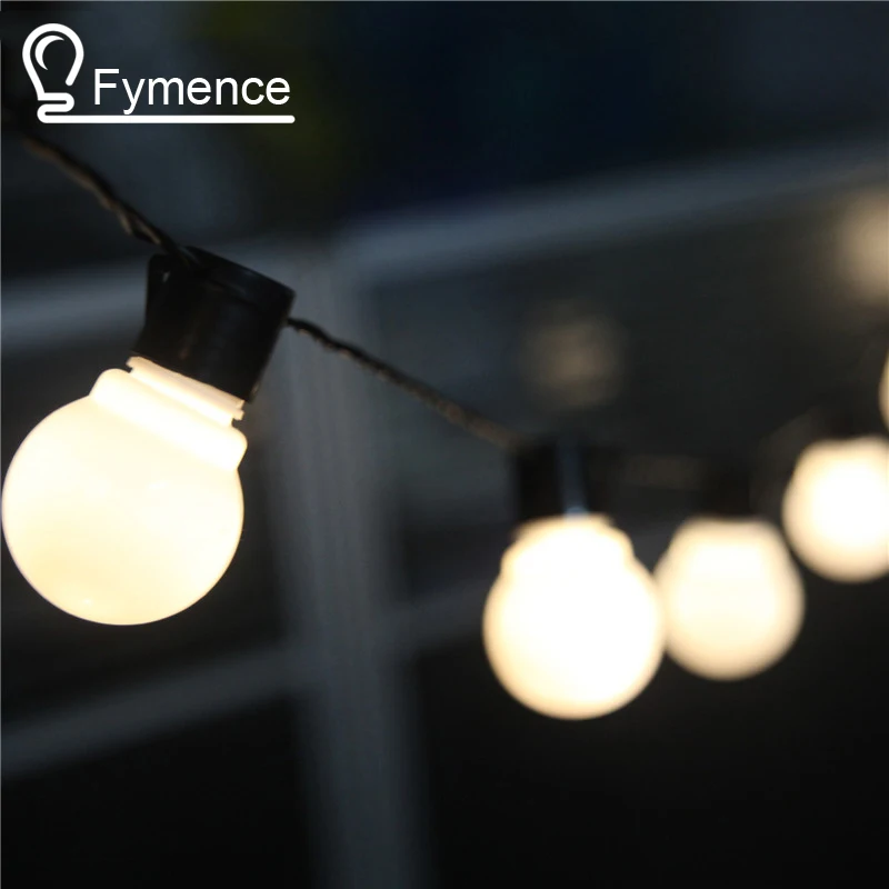 5M 20LED Clear G45 Globe Connectable Plug in Festoon Party String