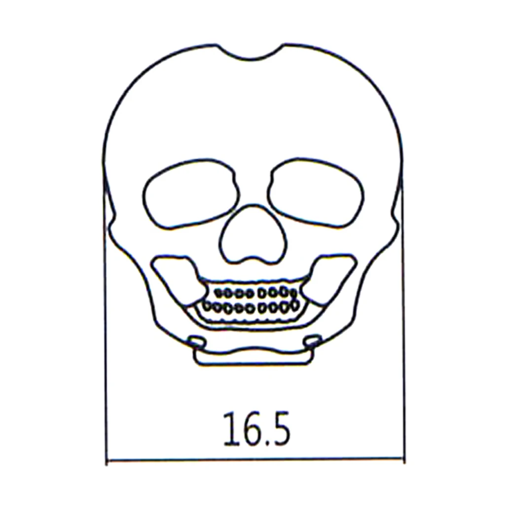 6 Pieces Skull Shape Ebony Buttons with Screws and Washers Classical Guitar Tuning Peg Key Set Tuner Button