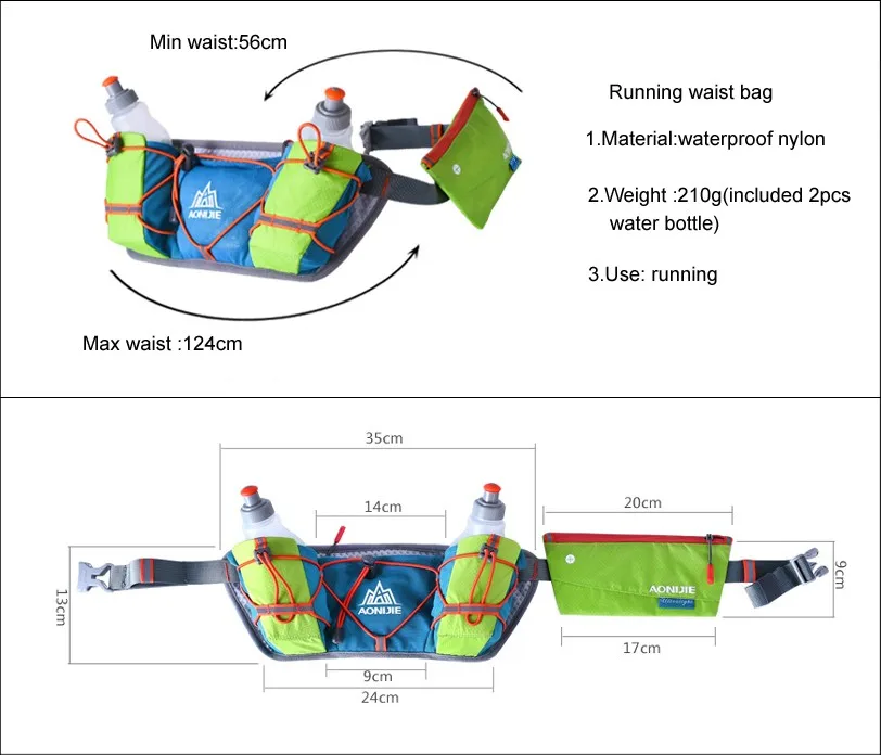 RWS05 Новая легкая сумка для мужчин и женщин для пробежки бутылки воды поясная сумка для спорта на открытом воздухе марафон для бега гидратационный пояс Сумка для бутылки