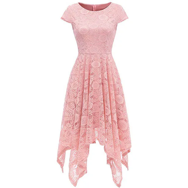 Дешевое платье для выпускников пикантная обувь; цвет розовый; Короткие Высокий Низкий Бальные платья короткие 8th Класс платья для выпускного вечера Vestido de Festa Curto - Цвет: pink
