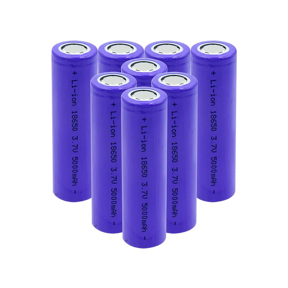 6/8/10 шт. Высокая емкость 18650 литий-ионная аккумуляторная батарея 5000 MAH 3,7 V литиевая аккумуляторная батарея для игрушка-фонарик