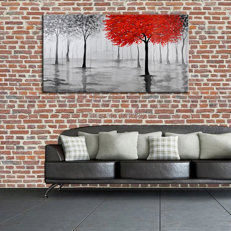 Modern-Abstract-Hand-Painted-Tree-of-Life-Oil-Painting-Canvas-Art-Large-Fabric-Wall-Mural-Decoration