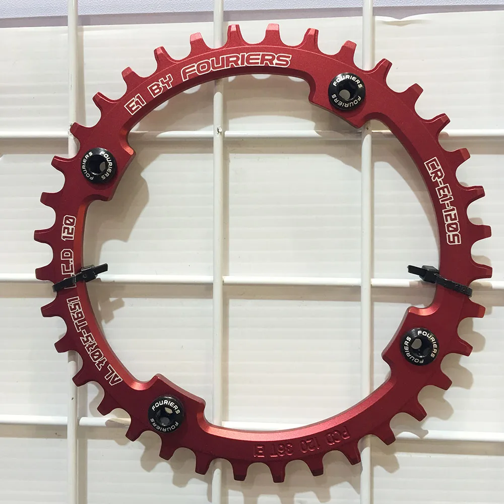 Fouriers MTB واحدة Chainring مع الترباس BCD 120 ملليمتر PCD 120 36 طن 38 طن 40 طن 42 طن 46 طن 48 طن 1 x سرعة سلسلة سلسلة حلقية عجلة دراجة أجزاء