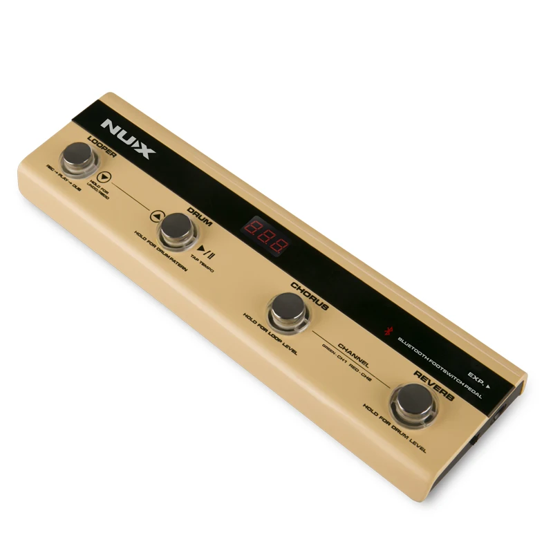 

NUX NMP-4 Bluetooth Foot-Switch Pedal NUX Wireless Controller With 5V USB Output 4 Kinds Of Pedal Function NMP4 Footswitch Pedal