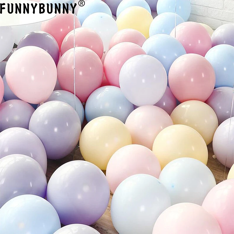

FUNNYBUNNY Macarons Balloons 10 Inch Thick Latex Balloons Festival Wedding Party Balloon Processing Christmas Decor for Home