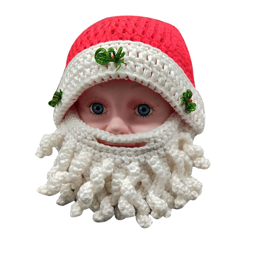crochet beard hat