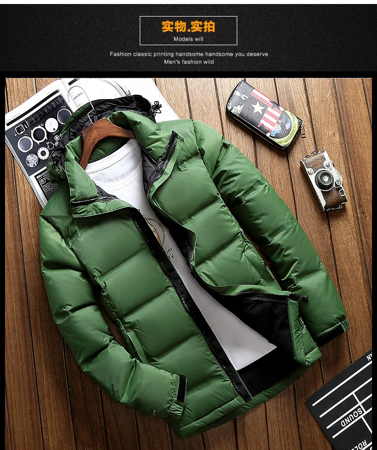 Men coat Snow parkas male Warm Brand Clothing winter Down Jacket Outerwear High Quality 80% White Duck Thick Down Jacket