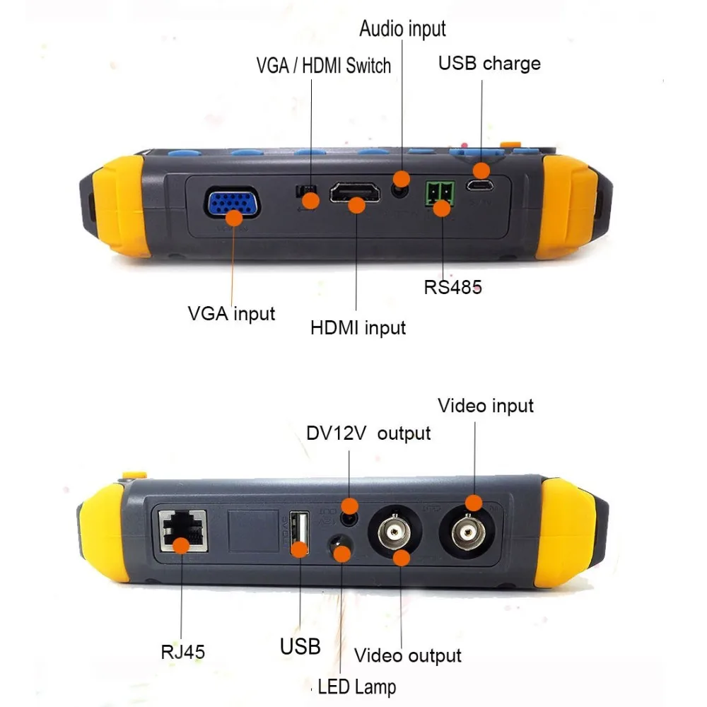 Upgraded CCTV Tester IV8W IV8C 4 IN 1 5MP AHD TVI 4MP CVI Analog Security Camera Tester Monitor wit - 32878042511
