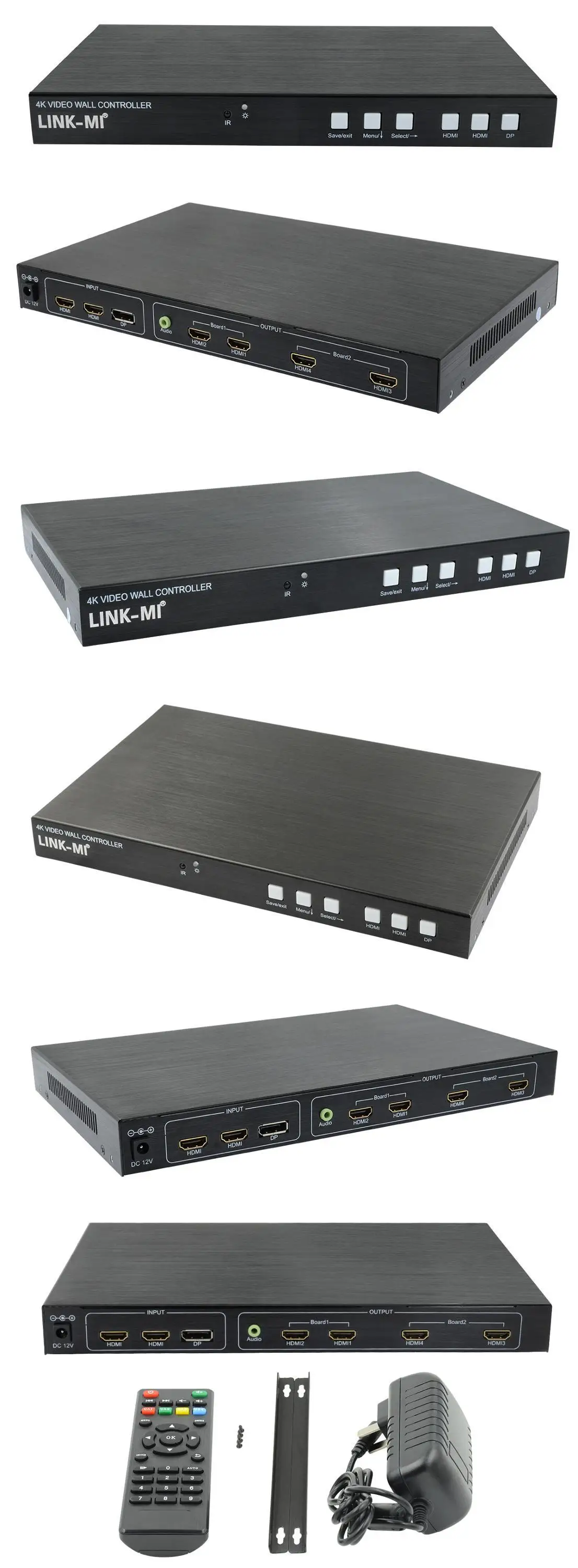 LINK-MI LM-TV04-4K2K видео настенный контроллер 2x2 4 K светодиодный видеопроцессор