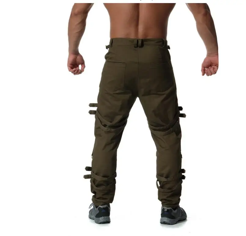 Штаны-шаровары с декоративной молнией, мужские брюки, pantalones hombre, брюки-карго для мужчин, индивидуальная мода, pantalon homme