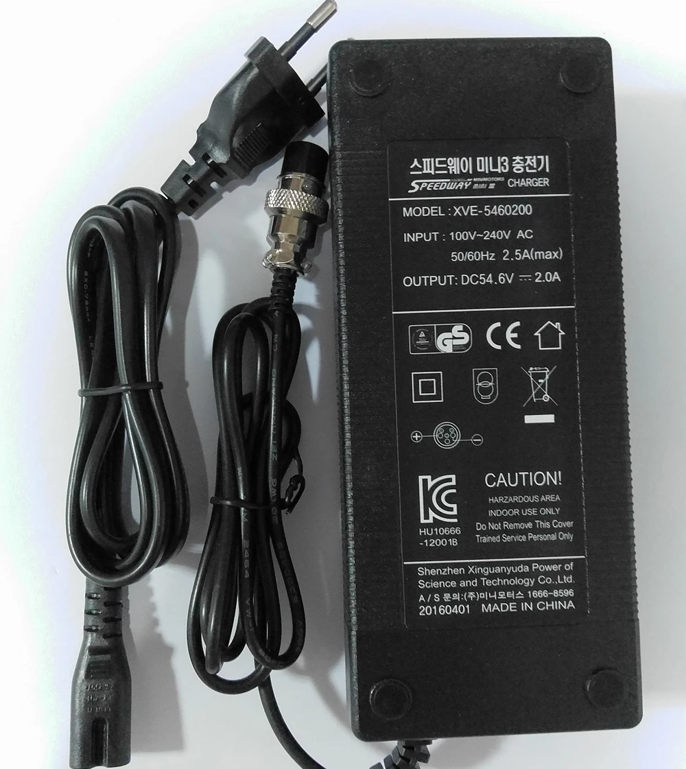 Оригинальный 48В зарядное устройство для Спидвей мини 3 Mini4 54.6 V вход на Спидвей мини III электрический самокат
