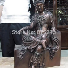 Bi001217 Китай Буддизм Бронза Медь Манджушри Бодхисаттва гуань-Инь Гуаньинь Будды