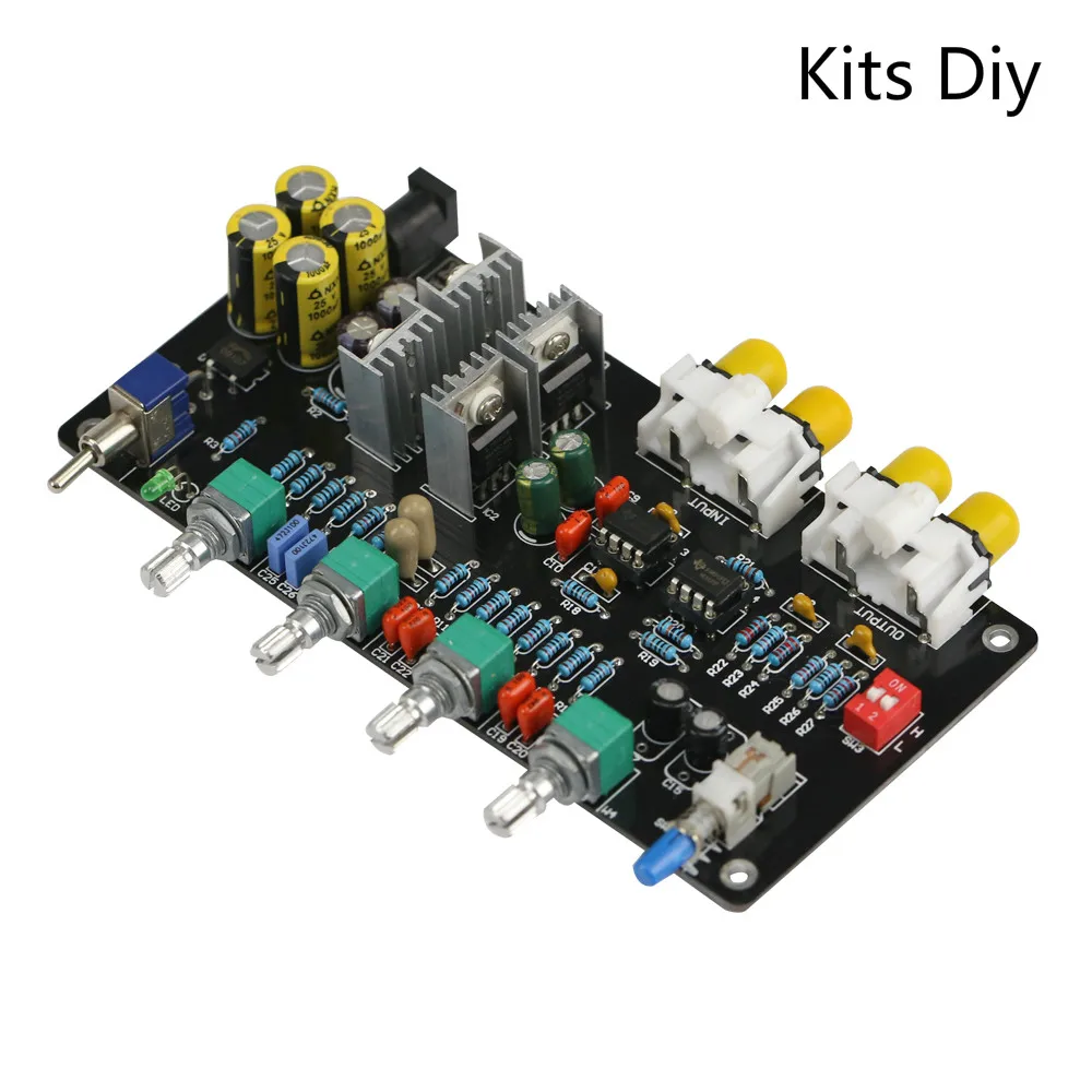 GHXAMP Kits Preamplifier Tone audio board NE5532 Preamp HIFI Pre-amp Baord Treble, MID, Bass Volume Control Filter Circuit