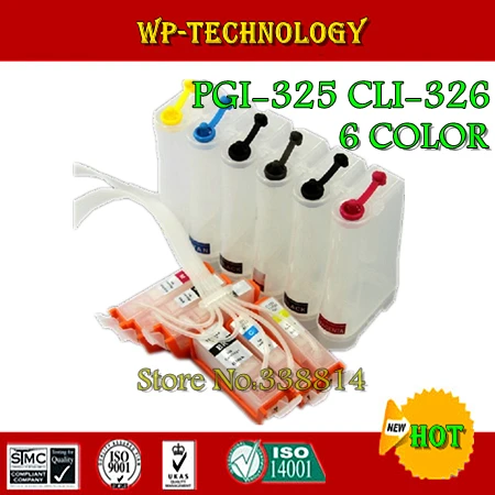 

[Empty] CISS suit for Canon PGI325 CLI326 6color , suit for Canon PIXMA  MG6130 MG8130 , With ARC chips