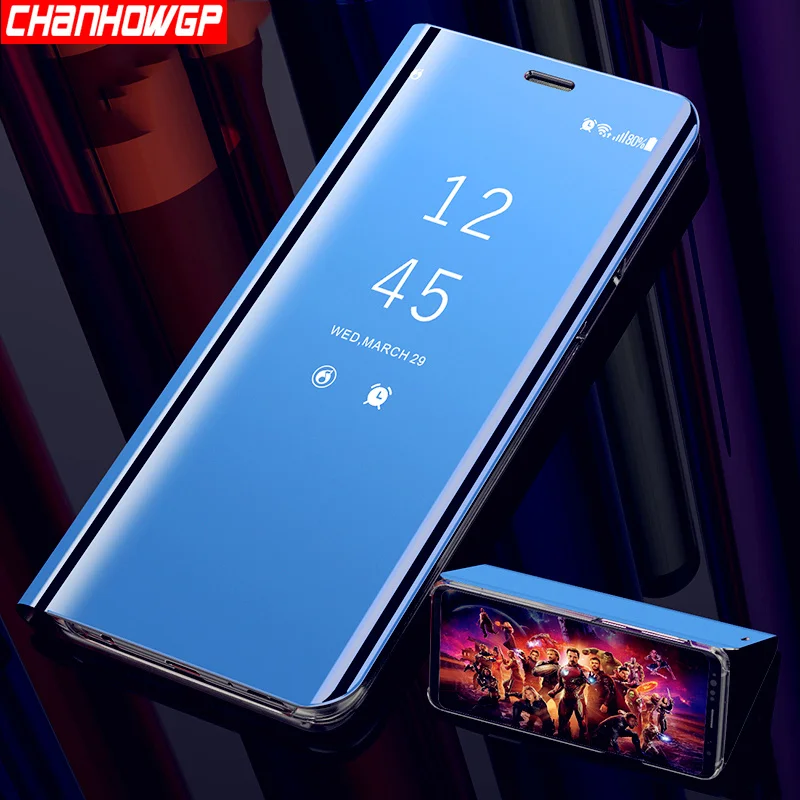 

Smart View Mirror Leather Case For Samsung Galaxy J2 J4 J6 J7 J8 A6 A8 2018 Plus J3 J5 J7 Neo Core Prime A3 A5 2017 2016 Cover