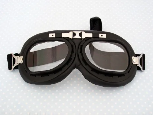 Шлем Daft Punk Goggles аксессуары в стиле стимпанка очки черная оправа мотоциклетные очки для мотокросса маска свободный размер унисекс - Цвет: black-clear