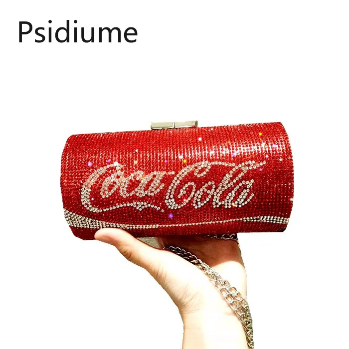 

Diamond EVENING BAG Coke Bag Shoulder Chain Small Bag Clutch Bag Clutch Purse Luxury Handbags Women Bags Designer Min Round