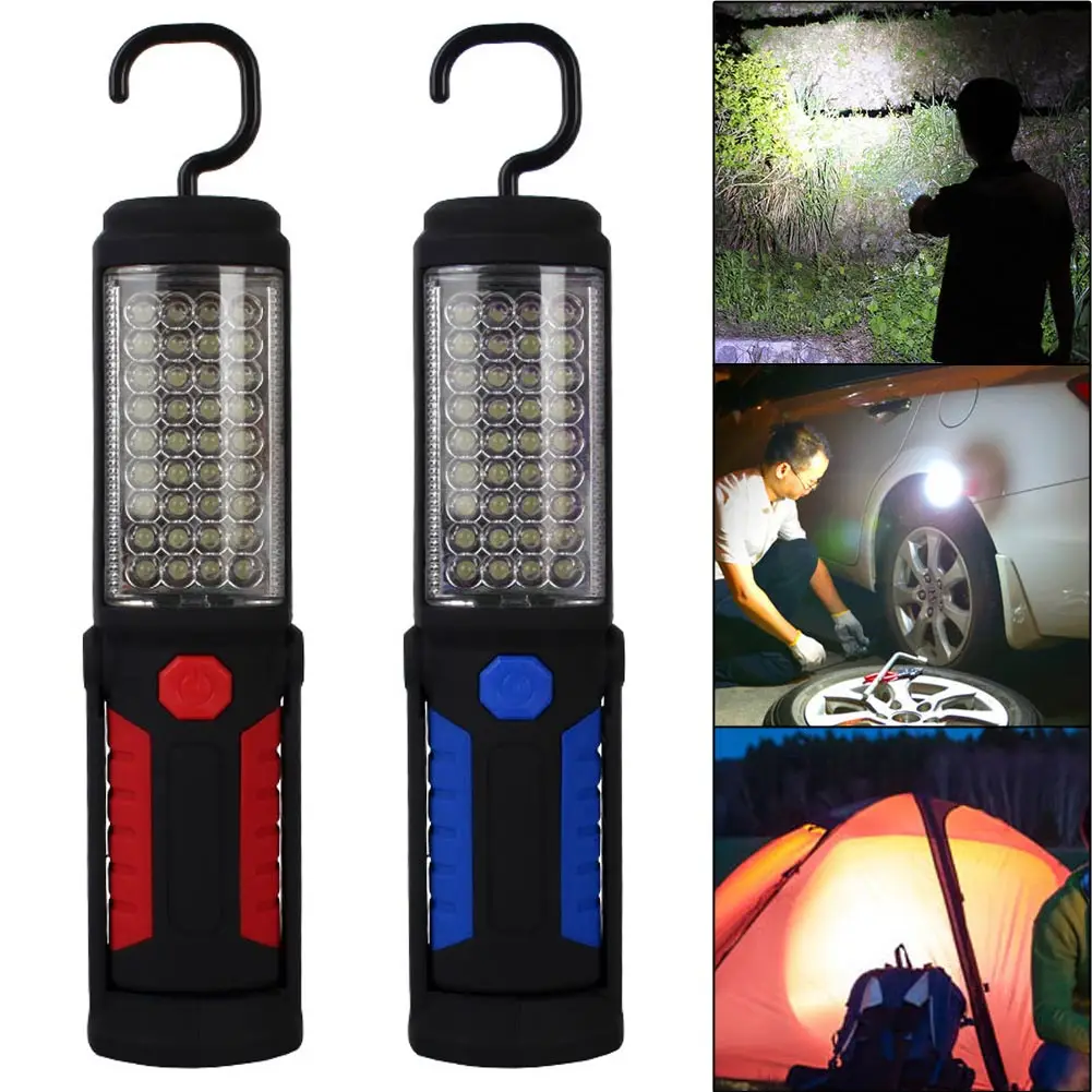 Новые портативные фонарики 36 + 5Led рабочий свет красный/синий кемпинг аварийная