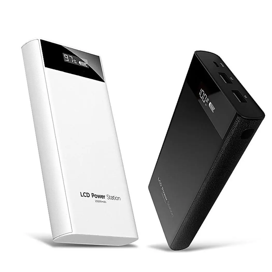 

20000mAh Power Bank Dual USB Fast Charging DC 5V/2A LCD Display Quick Charger Powerbank For iPhone Xiaomi Samsung