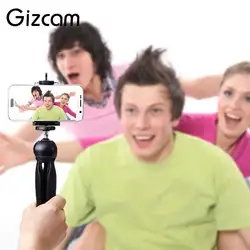 Gizcam складной панорамного вращения 360 градусов Штатив Стик для мобильных телефонов селфи профессиональный спорт действие Камера Интимные