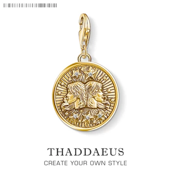 

Zodiac Sign Gemini Star Charm Pendant Europe New Collection Good Jewelry Club Tms Gift In 925 Sterling Silver Fit Bag Bracelet