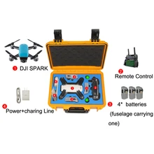 Жесткий водонепроницаемый рюкзак сумка кейс RC ЗАПАСНЫЕ ЧАСТИ чемодан коробка для DJI Spark Futural Digital JUN17