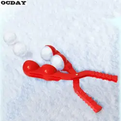 1 шт. двойной зимний открытый снежный шар чайник Snowball зажим ложка с зажимом борьба Смешные инструмент для песочницы Спорт на открытом