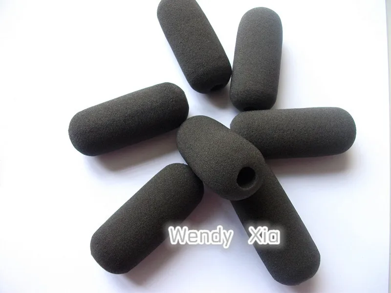 Linhuipad 8mm Hole Diameter Replacement Micriphone Windscreen Foam Covers For Use Sennheiser