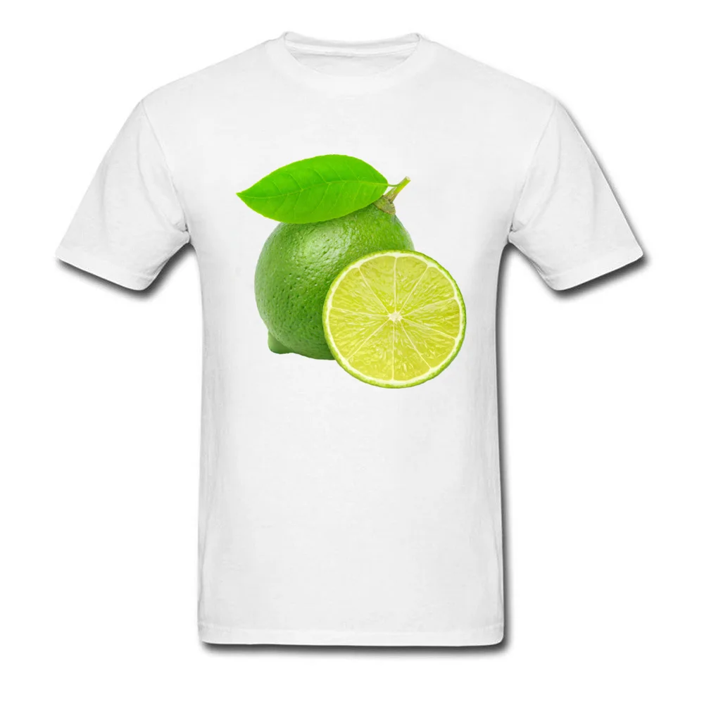 Cut limes Top T-shirts Short Sleeve New Arrival Youth Summer Fall Tops Shirts Customized Tee-Shirts O-Neck 100% Cotton Cut limes white