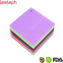 7-inch silicone pot titular, esteira trivet, abridor de frasco, colher resto antiderrapante, flexível, durável, resistente ao calor almofadas quentes mais grossas