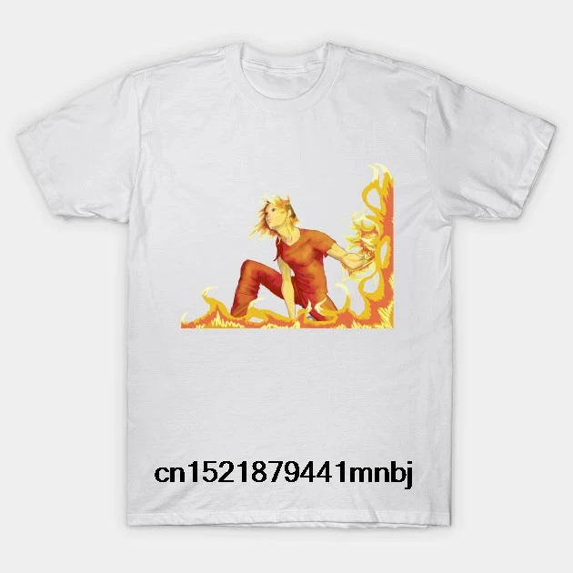 Printed Men T Shirt Cotton tShirt O-Neck Short-Sleeve New Style Feel the Heat Anime Women T-Shirt | Мужская одежда
