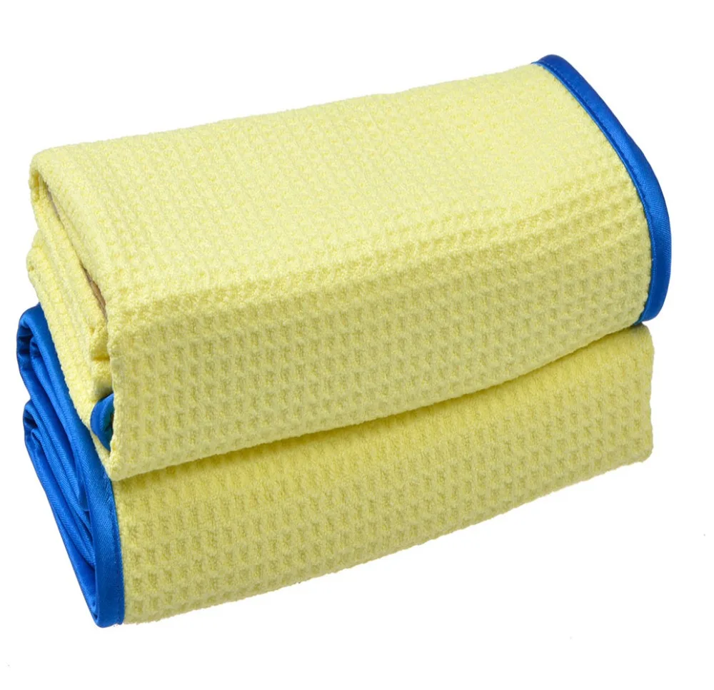 Buy Sinland Microfiber Waffle Weave Car Cleaning