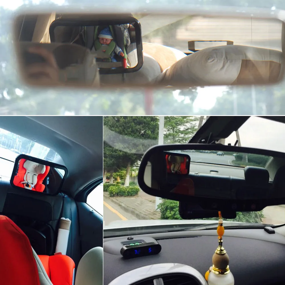 AUMOHALL детский автомобильный Корпус зеркала заднего вида выпуклое Автомобильное Зеркало полностью регулируемый легко установить в автомобиль Безопасность Путешествия автомобильный эндоскоп
