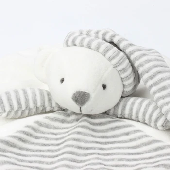 

Baby Rabbit Soothing Towel Newborn Baby Soft Rattles Sleep Plush Toy Appease Cute Bear Comforting Crap Doll Gift Educational Toy