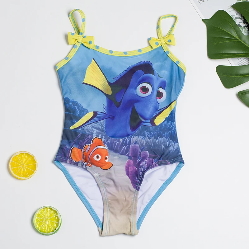 

New 2019 Girls swimwear one piece Girls Swimsuit 2~6Year Kids cartoon swimsuit Children Beachwear Bathing suit-ST152