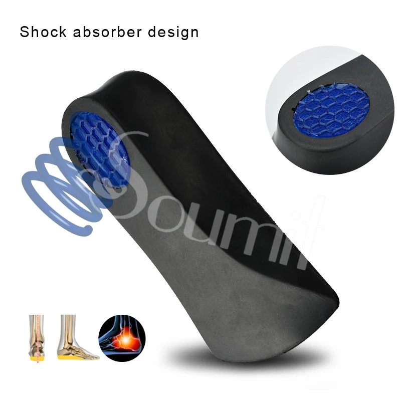 Soumit увеличивающие рост стельки для обуви мужчин и женщин Arch support Lift PU супинаторы