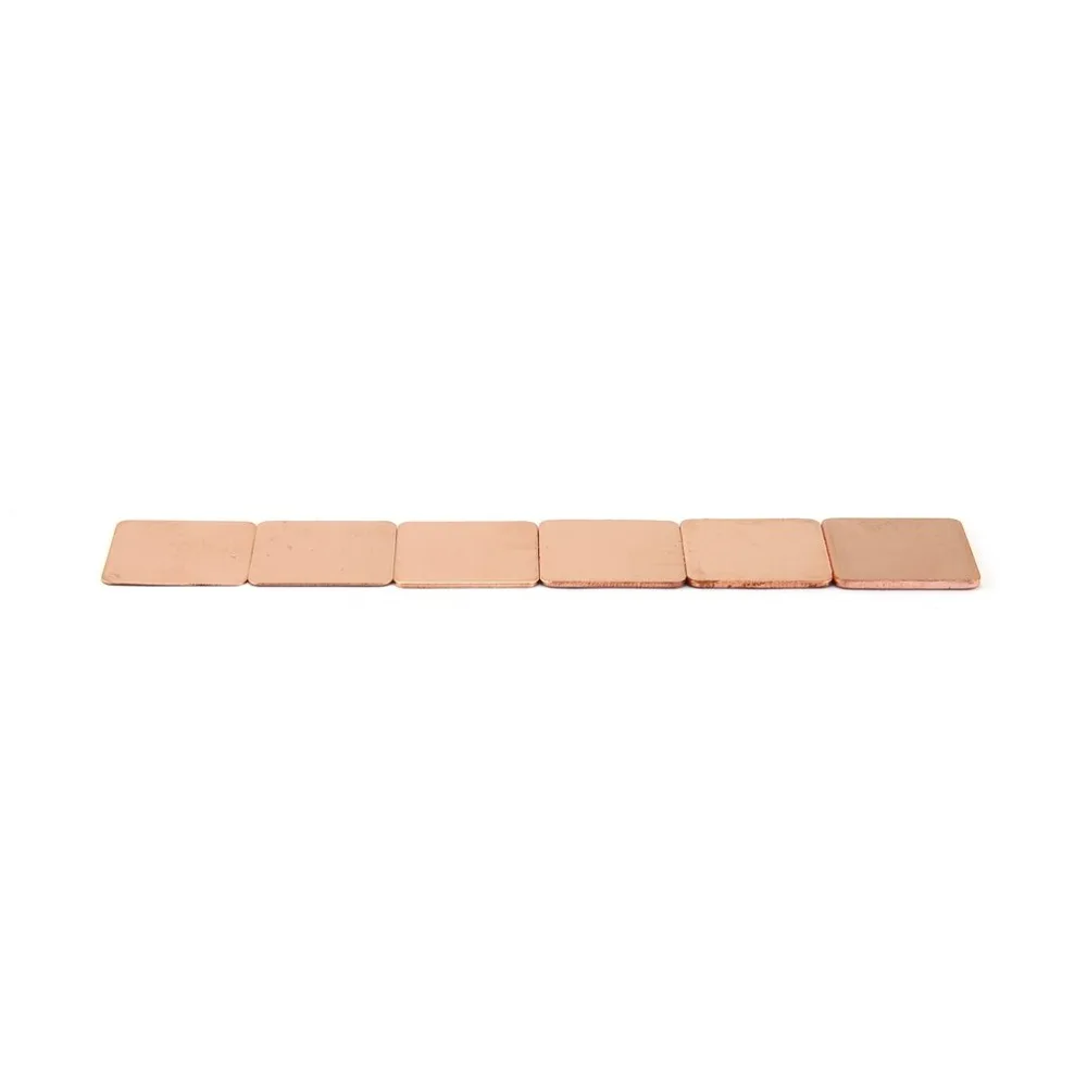 10pcs Pure Copper Heatsink Shim Thermal Pad Barrier for Laptop Graphics Card 20mmx20mm 0.3mm 0.5mm 0.8mm 1.0mm 1.2mm New